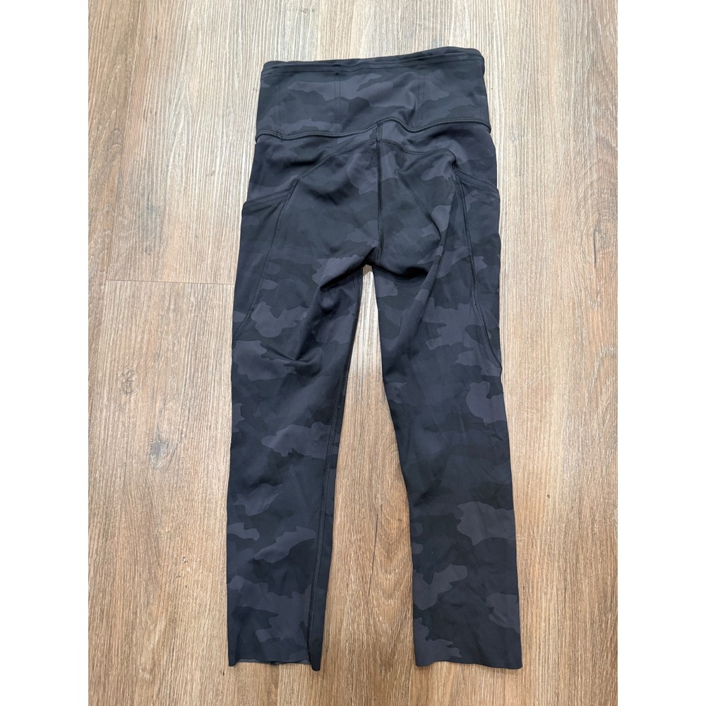 Lululemon wunder High Rise Camo Pocket Crop Leggings Size 2